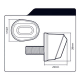 Oxford Dark Eye Micro Indicator - Flush Fit