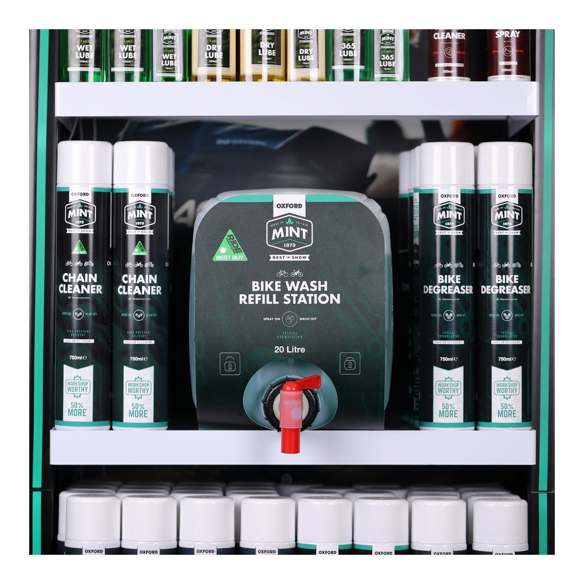 Oxford Mint Bike Wash Refill Station (1 x 20L + 2 x OC104)