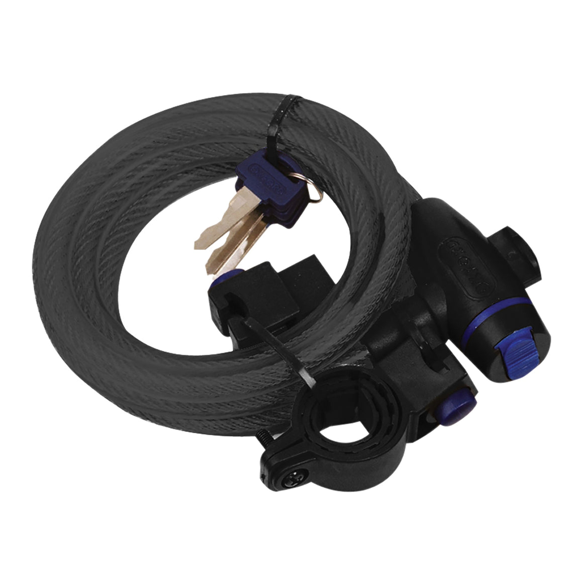 Oxford Cable Lock - 1.8m x 12mm (Smoke)