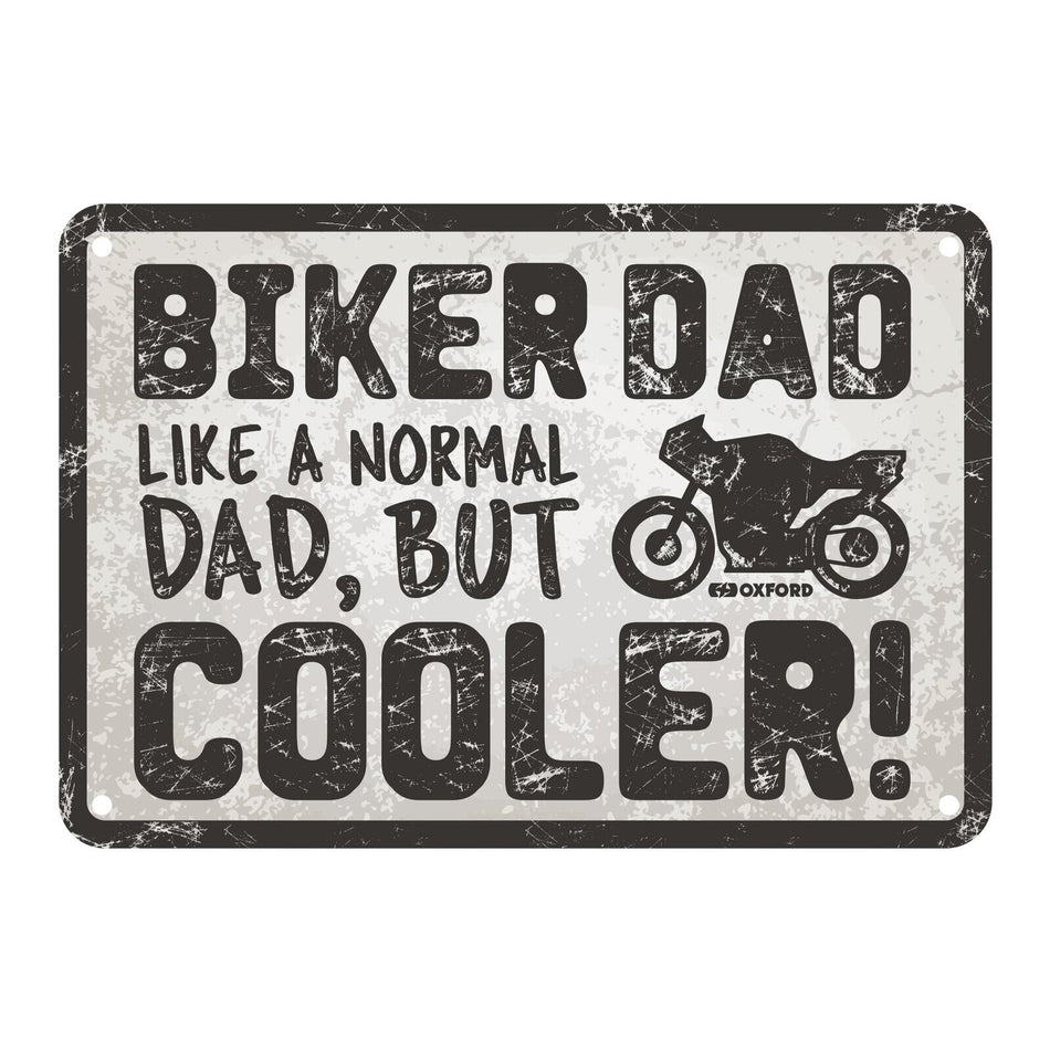 Oxford Garage Metal Sign: Biker Dad Cooler