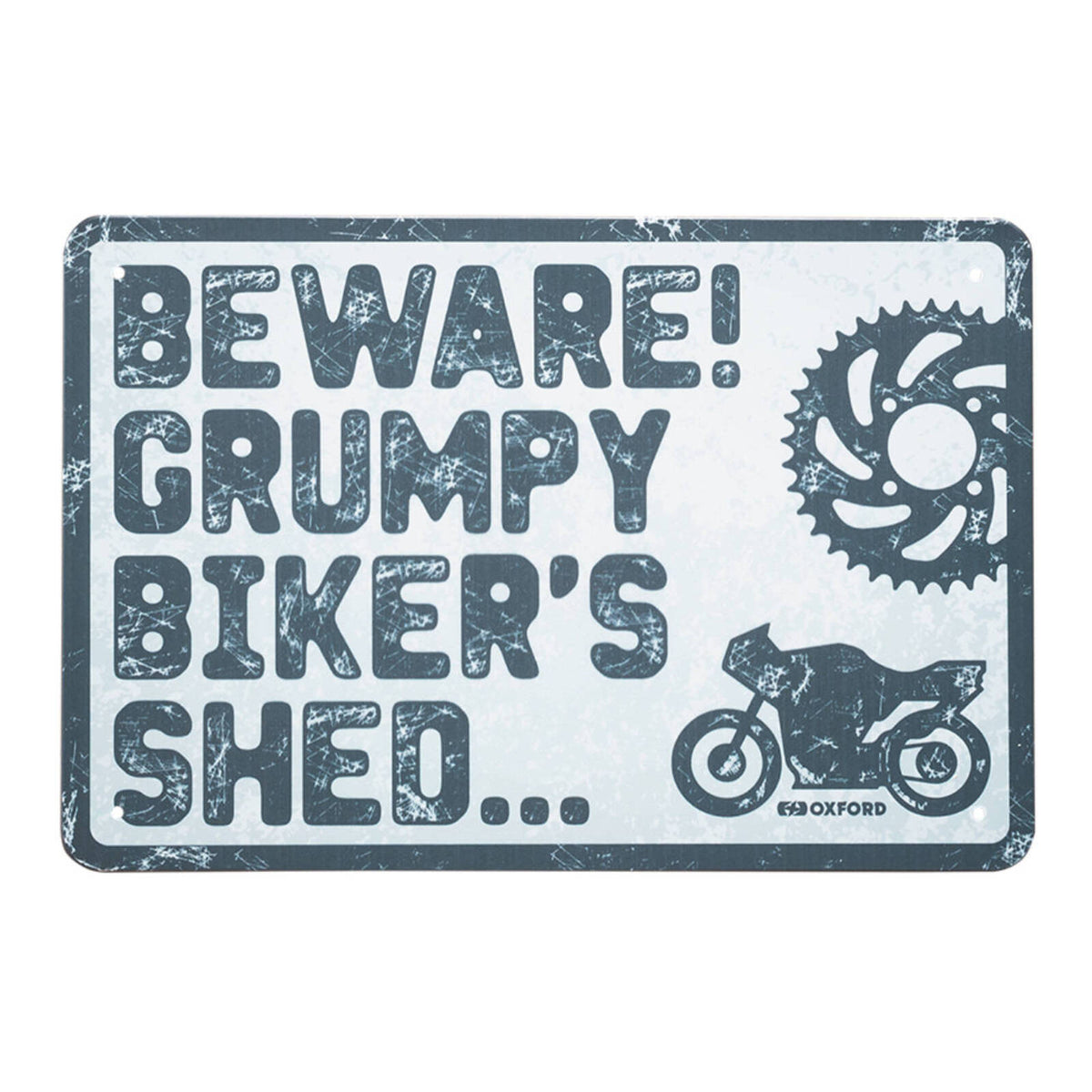 Oxford Garage Metal Sign: Beware