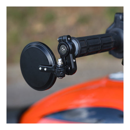 Oxford Fold Away Mirror - Black - PAIR