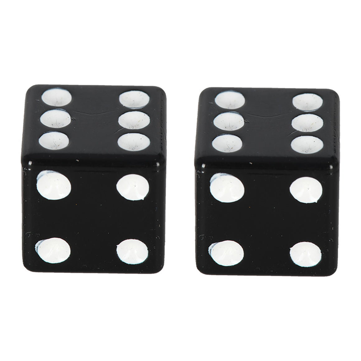 Oxford Lucky Dice Valve Caps - Black (Pair)
