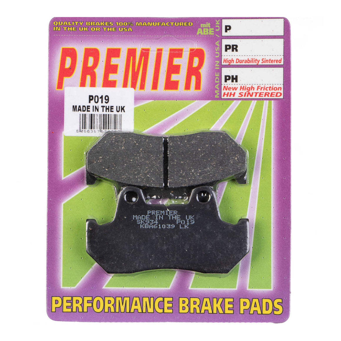Premier Brake Pads - P Organic Standard