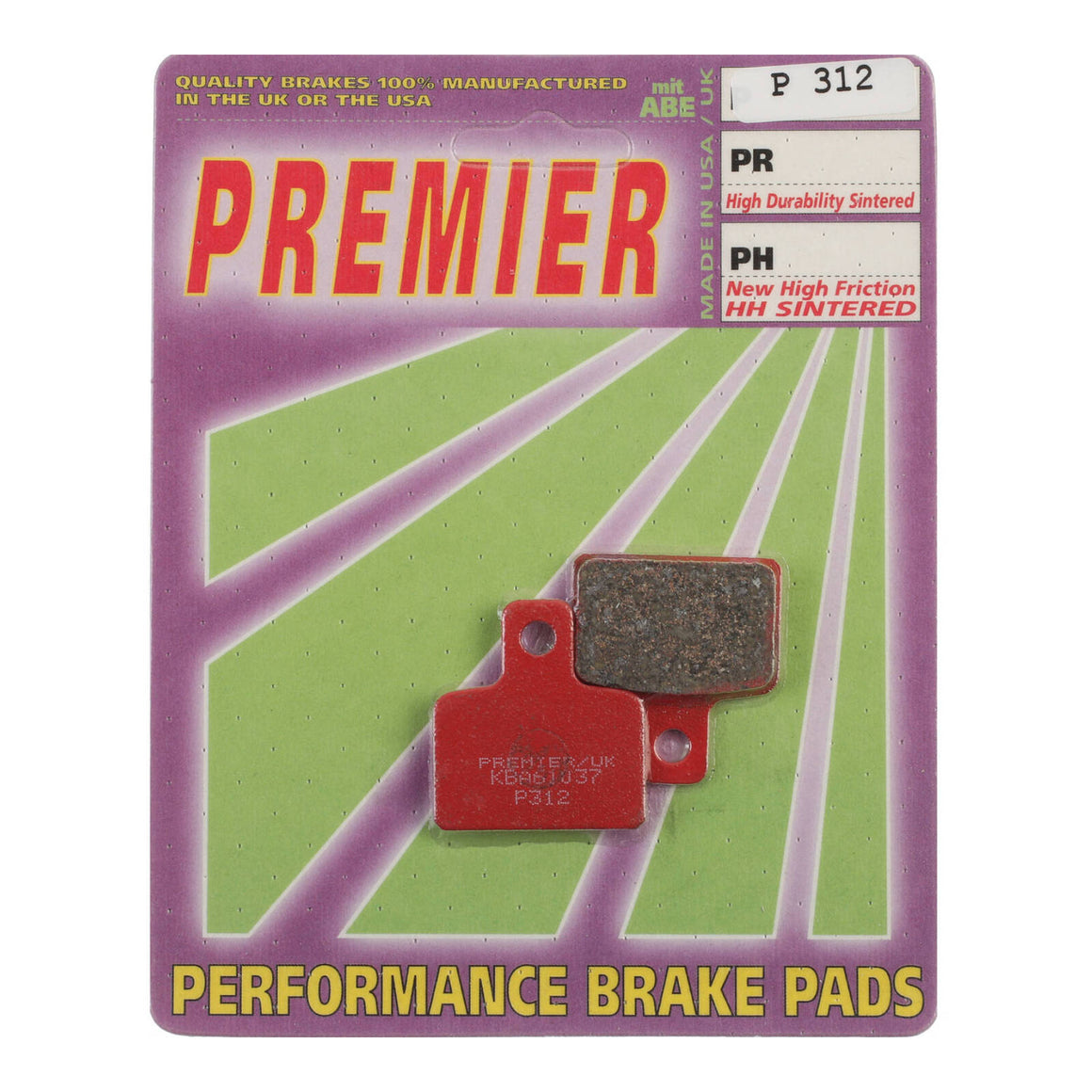 Premier Brake Pads - P Organic Standard