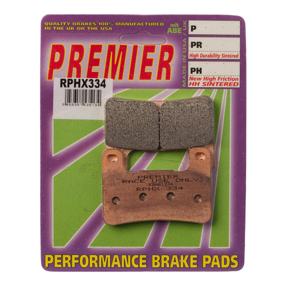 Premier Brake Pads - RPHX Sintered Racing Only