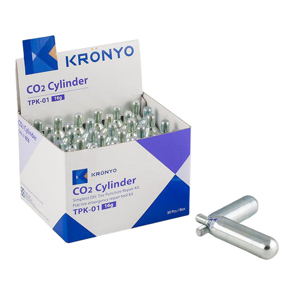 Kronyo CO2 Cylinders - 16g (30 Pack)