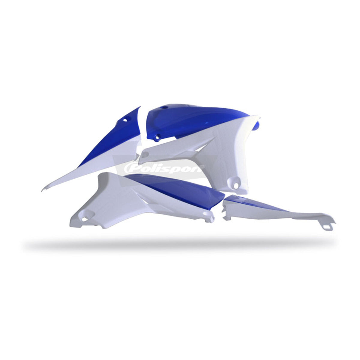 Polisport Radiator Scoops (with Tank Cover) Yamaha YZ450F '10-'13 98YBLU/White