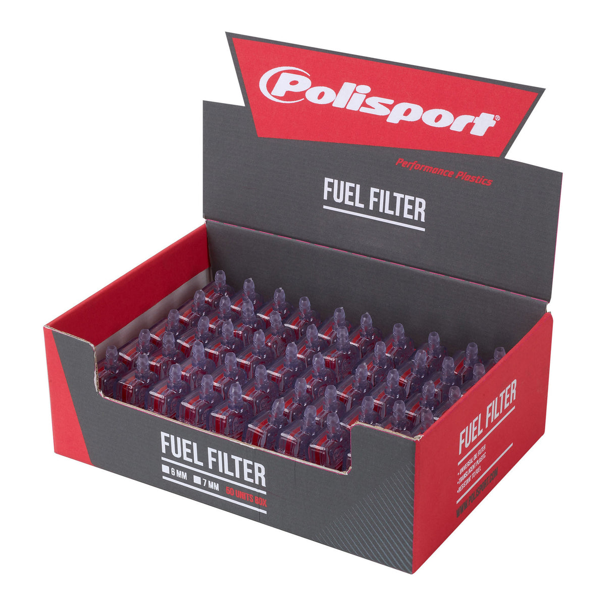 Polisport Fuel Filter 7mm fit 6mm hose - Box Of 50 Pieces