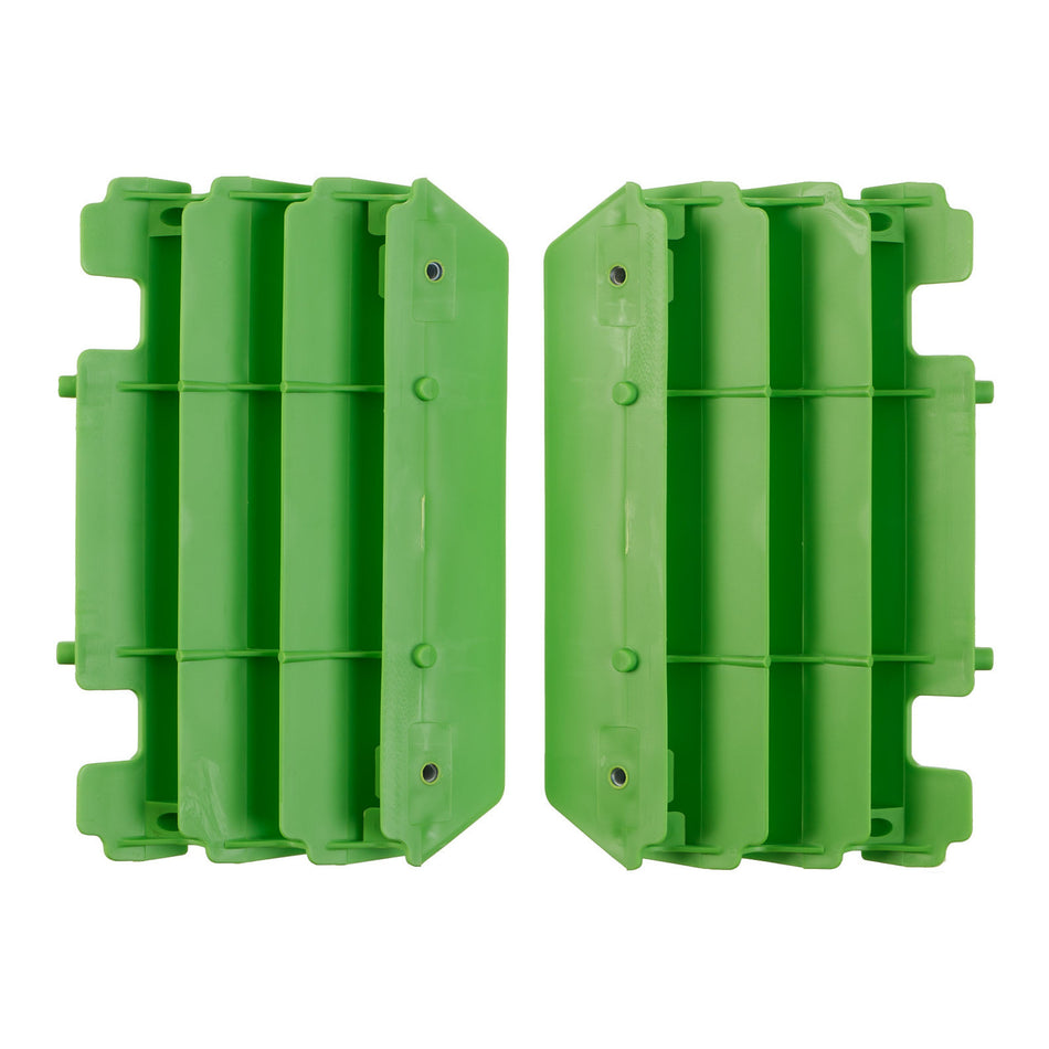 Polisport Radiator Louvers Kawasaki OEM - Green KX125/250