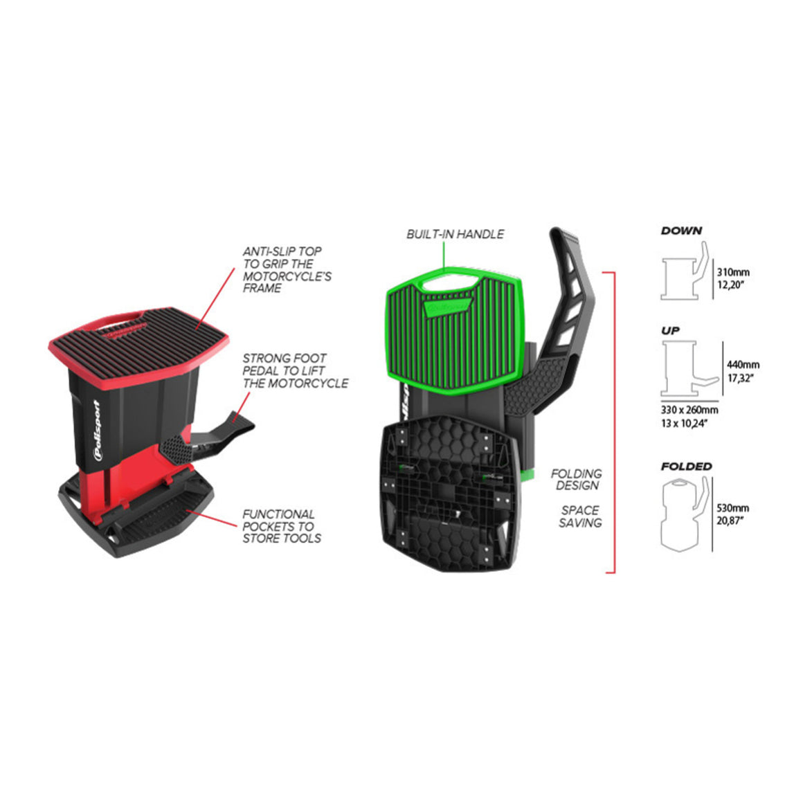 Polisport Bike Lift Stand - Orange
