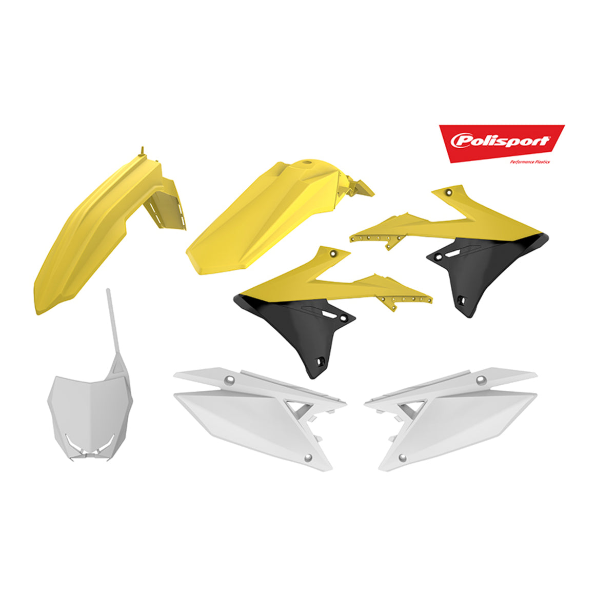 Polisport Kit Suzuki RMZ450 '18 - OEM 2018 Yellow/Black