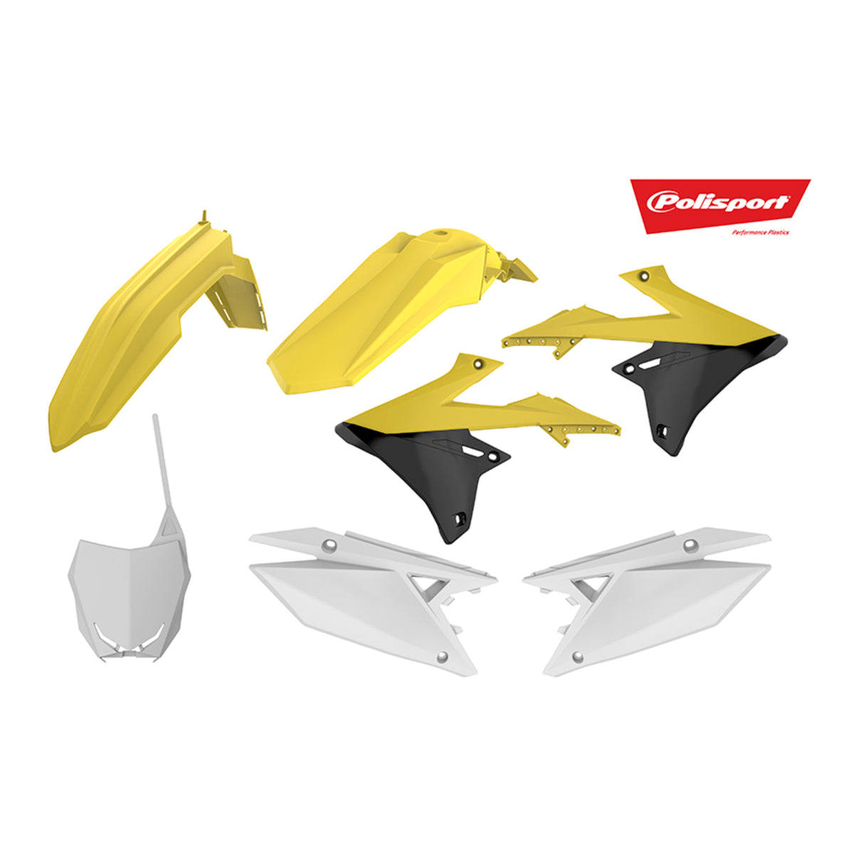 Polisport Kit Suzuki RMZ450 '18 - OEM 2018 Yellow/Black
