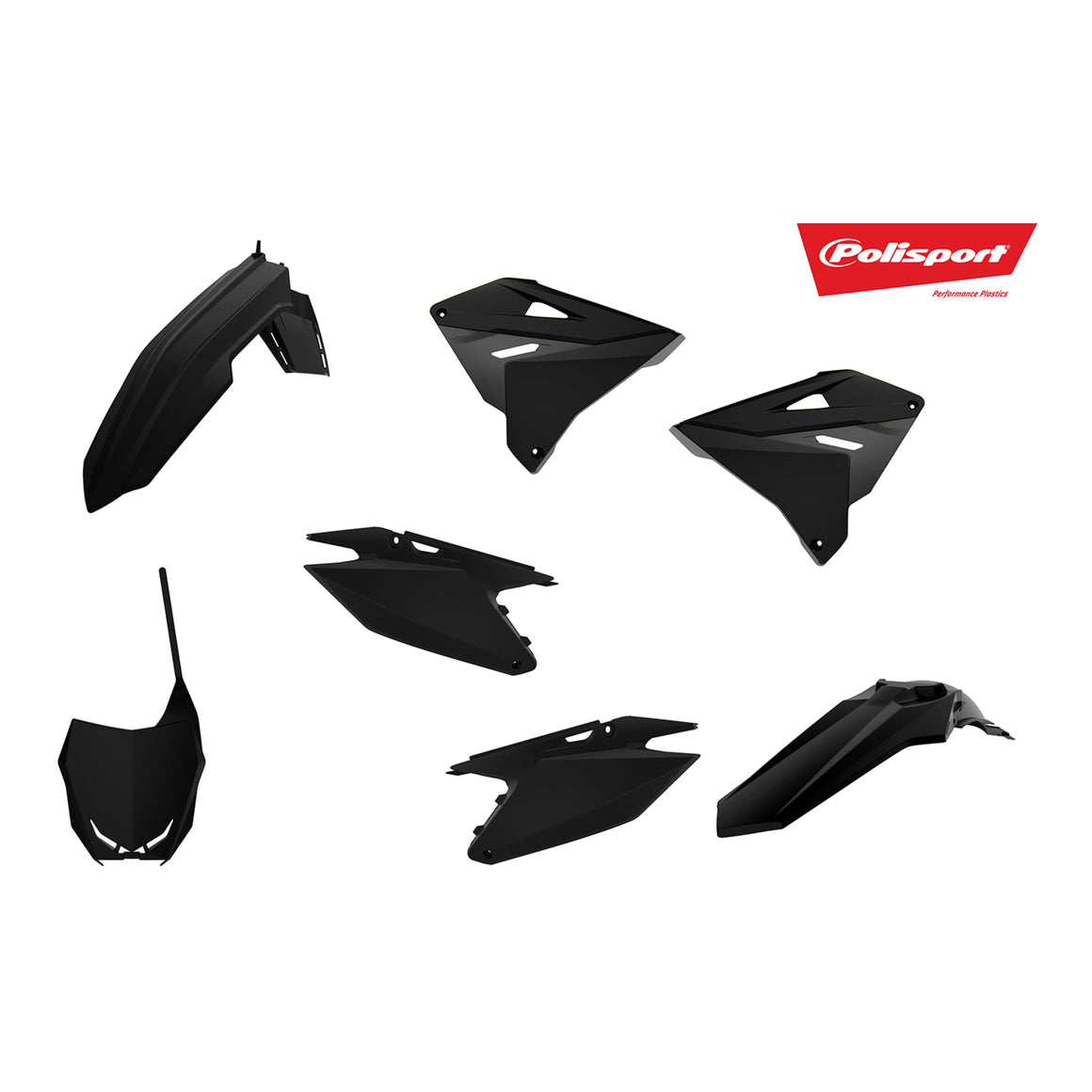 Polisport MX Restyling Kit Suzuki RM125/250 '01-'08 - Black