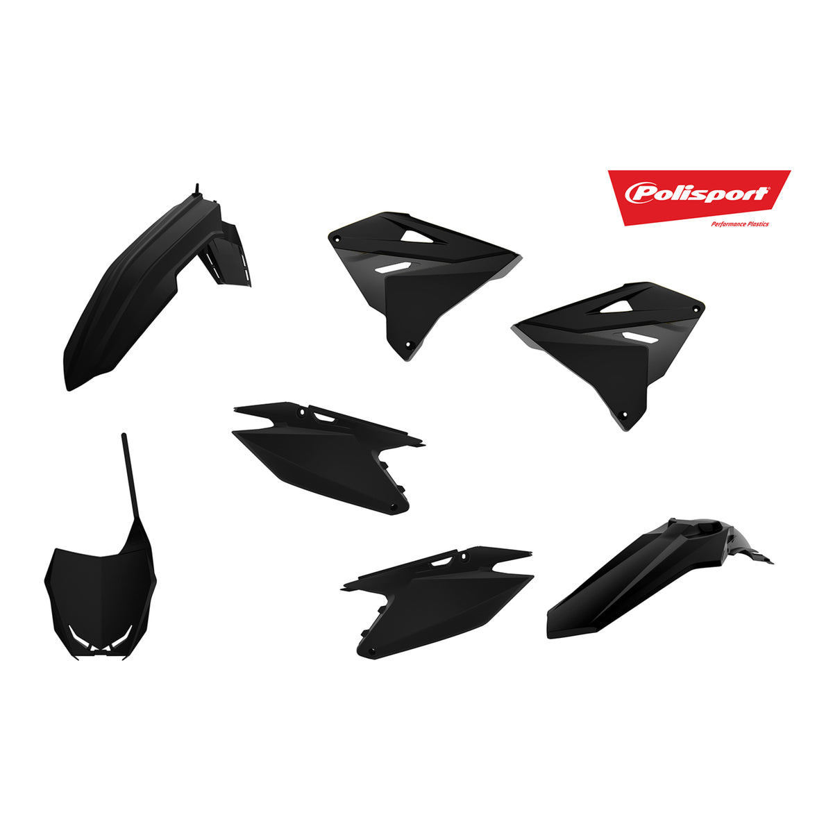 Polisport MX Restyling Kit Suzuki RM125/250 '01-'08 - Black