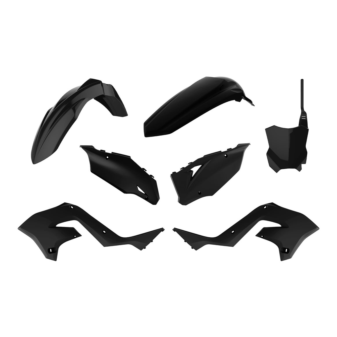 Polisport MX Restyling Kit Kawasaki KX125/250 '03-'08 - Black