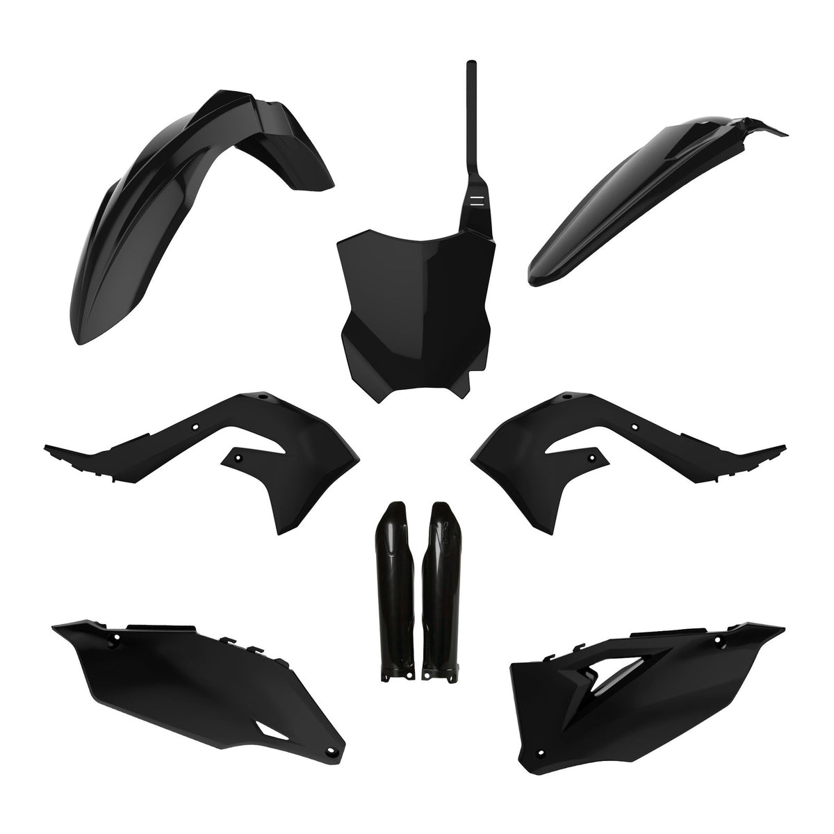 Polisport Full Kit Kawasaki KX250F ('21-'23) KX450F ('19-'23) - Black