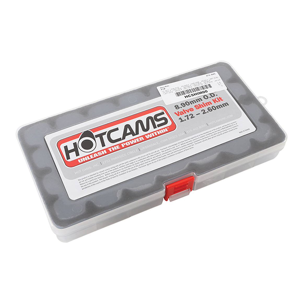 Hot Cams Shim Kit 8.90mm (1.72mm-2.60mm in .04mm - 3 each) 1 Box