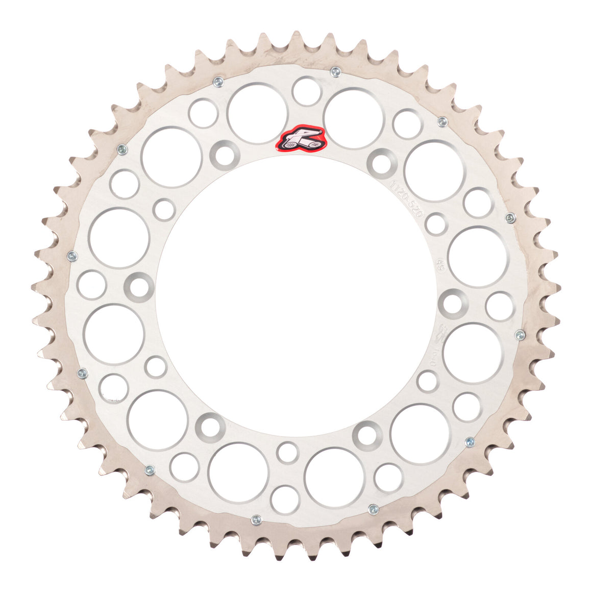 Renthal Sprocket Twinring Silver 48T Bi-Metal Grooved