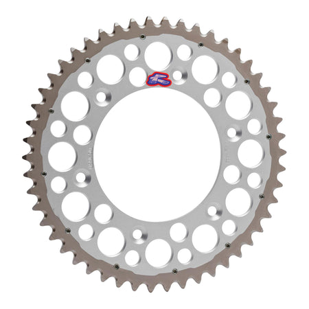Renthal Sprocket Twinring Silver 48T Bi-metal Grooved