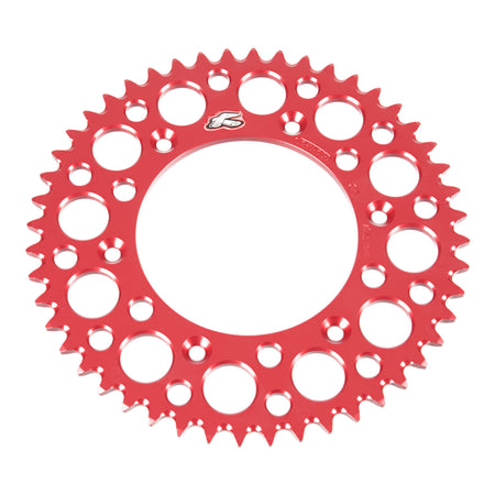 Renthal Sprocket Rear Red 48T Alloy 7075 T6 Grooved