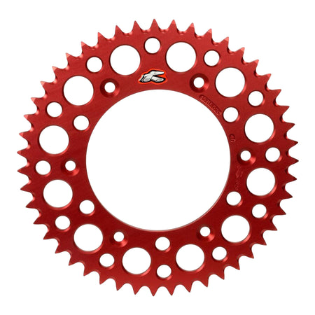 Renthal Sprocket Rear Red 49T Alloy 7075 T6 Grooved