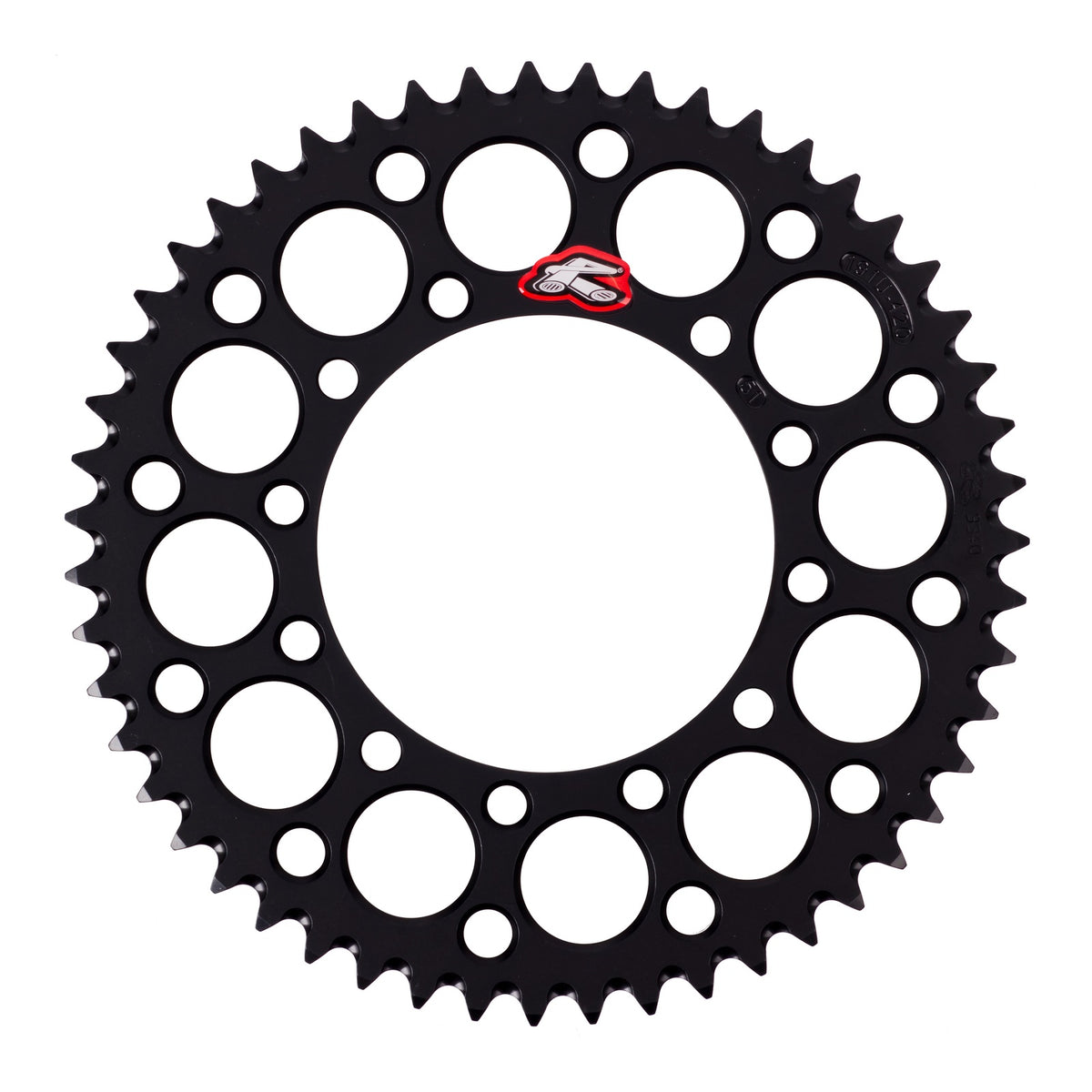 Renthal Sprocket Rear Black 51T Alloy 7075 T6 Grooved