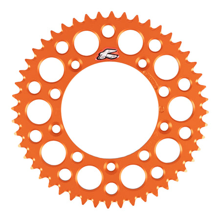 Renthal Rear Sprocket 48T Alloy 7075-T6 Grooved - Orange (KTM, Husqvarna)