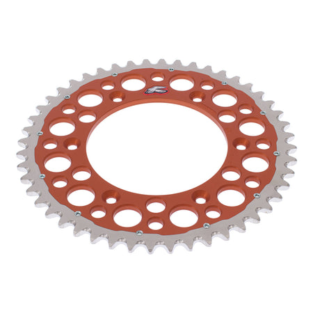 Renthal Sprocket Twinring Orange 48T Bi-metal Grooved