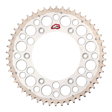 Renthal Sprocket Twinring Silver 50T Bi-Metal Grooved