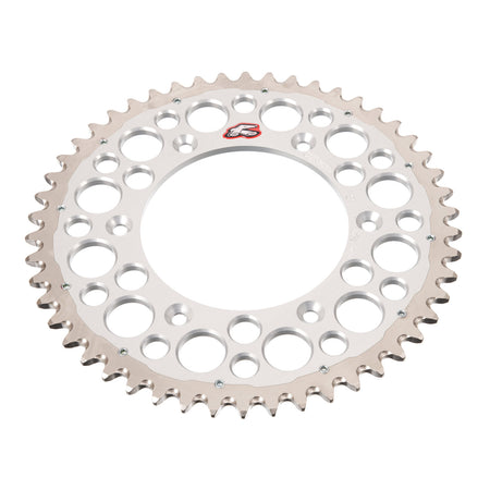 Renthal Sprocket Twinring Silver 50T Bi-Metal Grooved