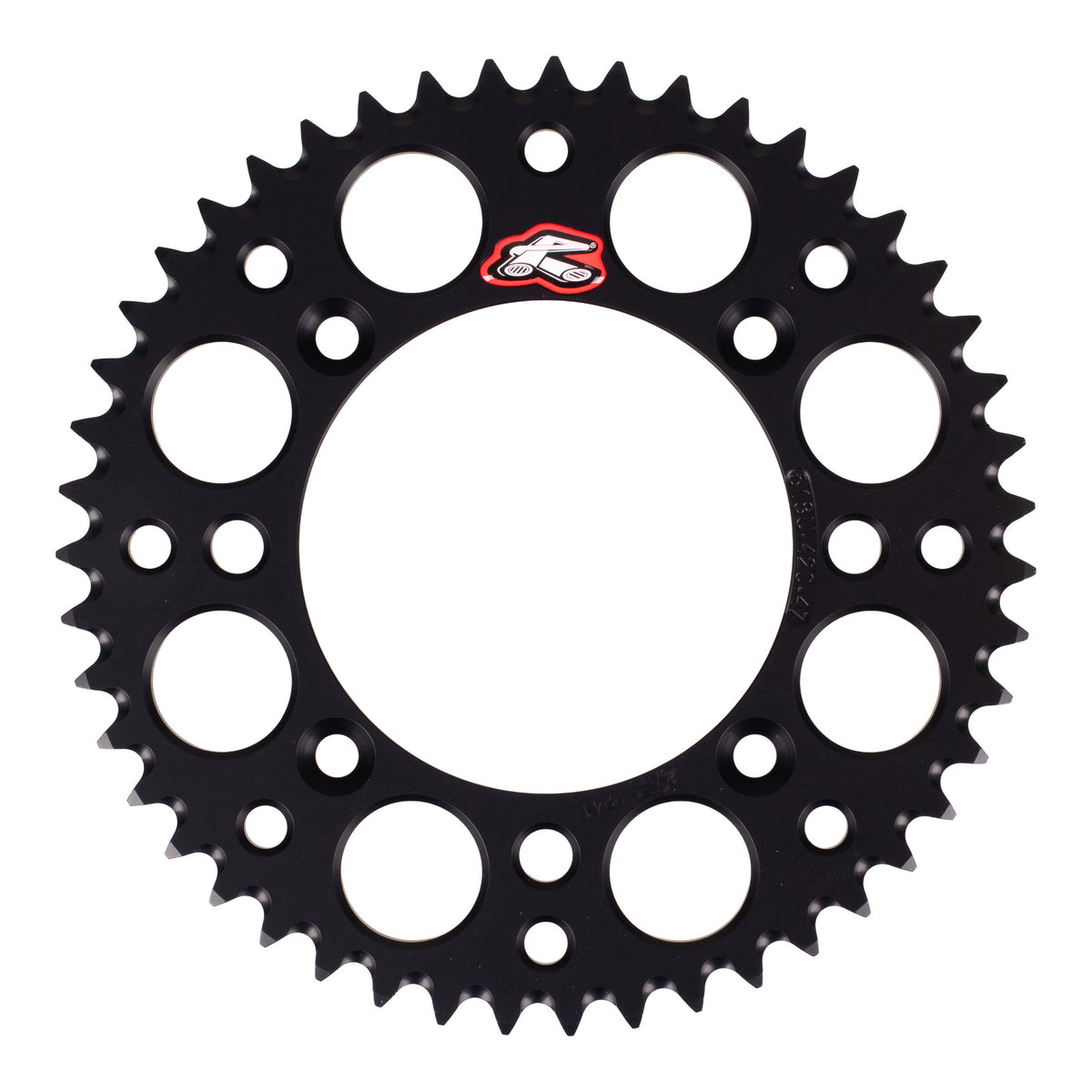 Renthal Sprocket Rear - Black 47T Alloy 7075 T6 Grooved KTM Husqvarna