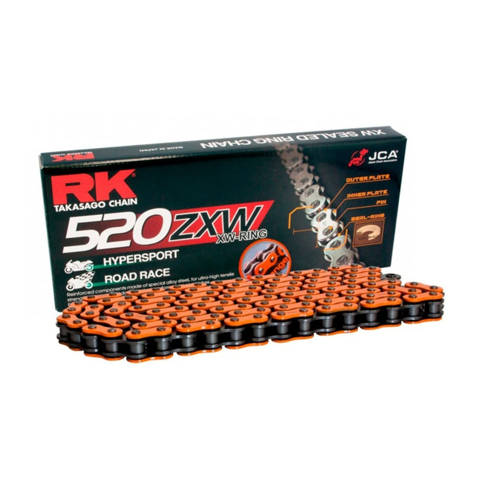 RK 520ZXW XW-Ring Hypersport Chain - Orange (120 Links)
