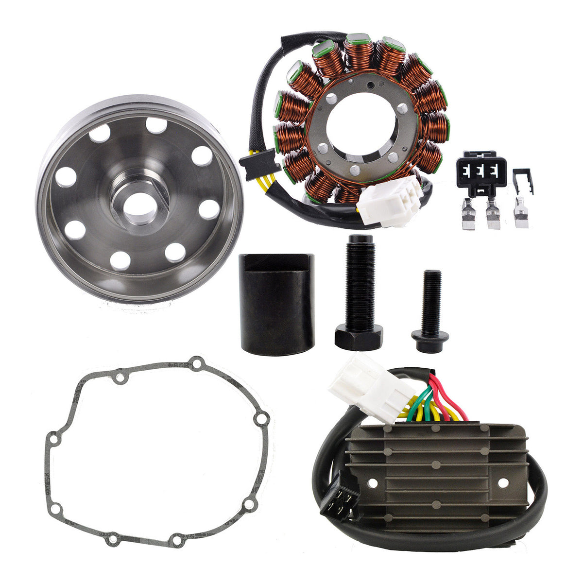 Stator + Kokusan Flywheel + Regulator + Puller Kit (RMS900-103809)