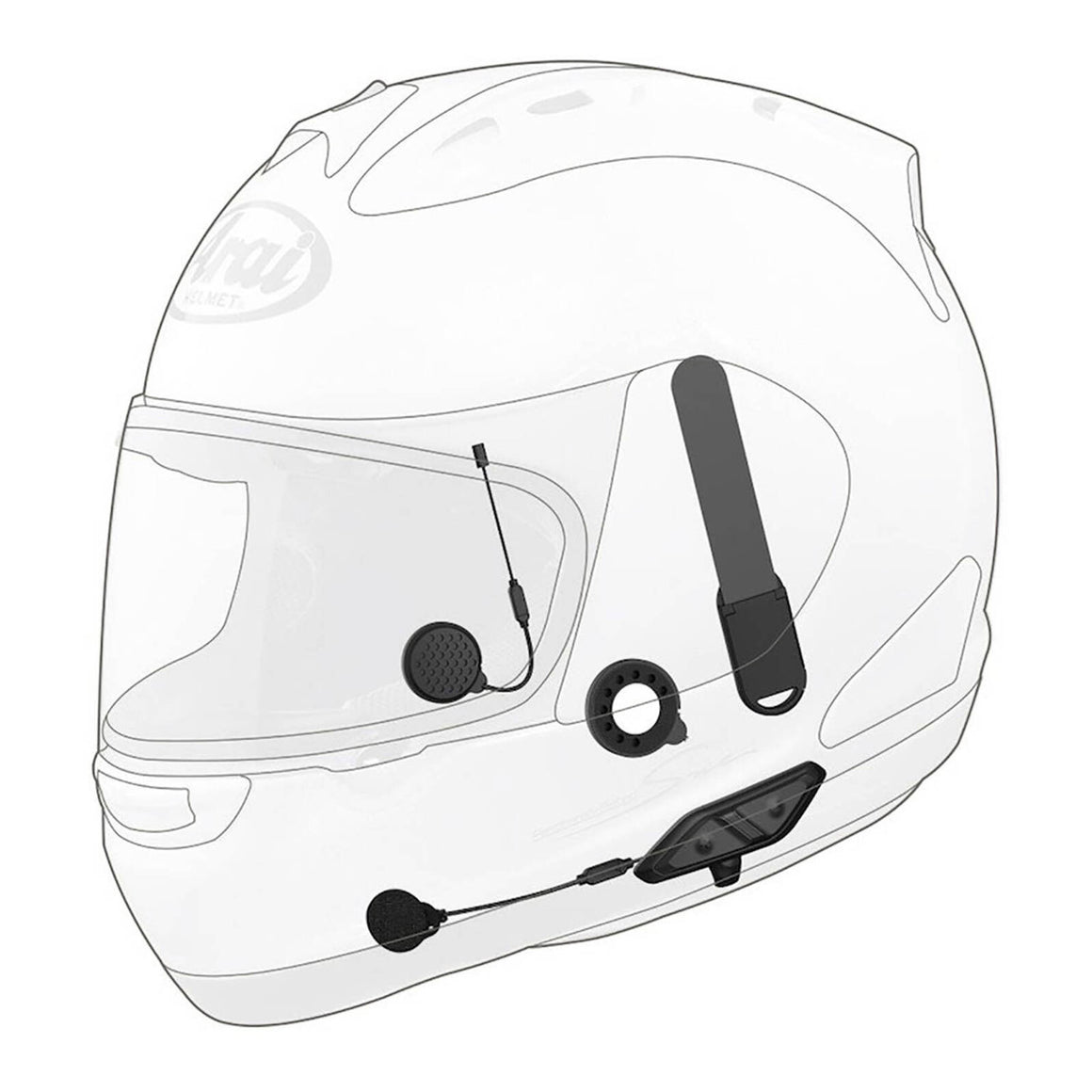 Sena 10U Bluetooth Comm System with Remote Control Arai