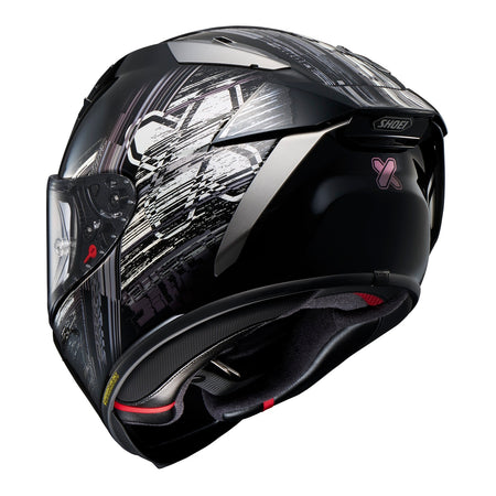 Shoei X-SPR Pro Helmet Cross Logo TC5 - Black / White