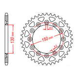 Sprocket Kit Honda XR200 (6 Stud) - 520H 12/48