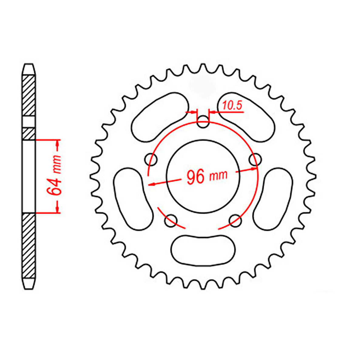 Sprocket Kit Honda CTX200 - 520H 12/55