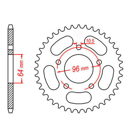 Sprocket Kit Honda CTX200 - 520XRE 12/50