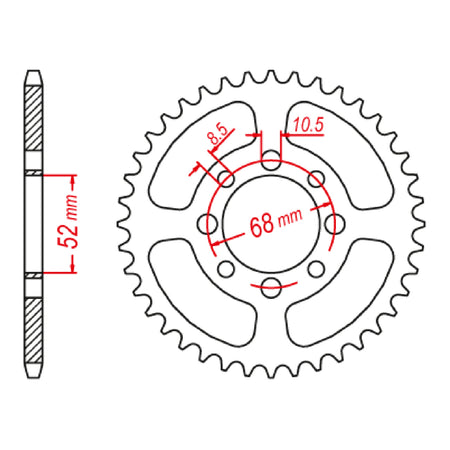 Sprocket Kit Suzuki DRZ110 / Kawasaki KLX110 - 420MS 14/34