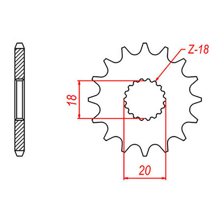 Sprocket Kit Suzuki GN125 - 428KRO 14/52