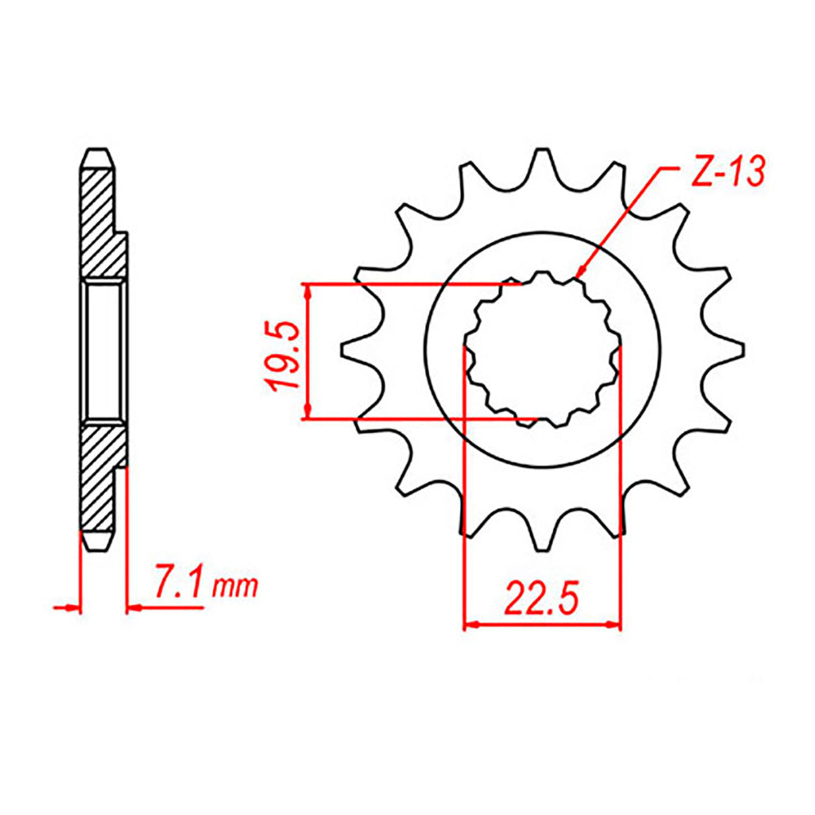 Sprocket Kit Suzuki DR250 '82-87 Farm (434) - 520SO 12/48