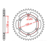Sprocket Kit Suzuki DR650 520 Conv - 520EXW 15/43