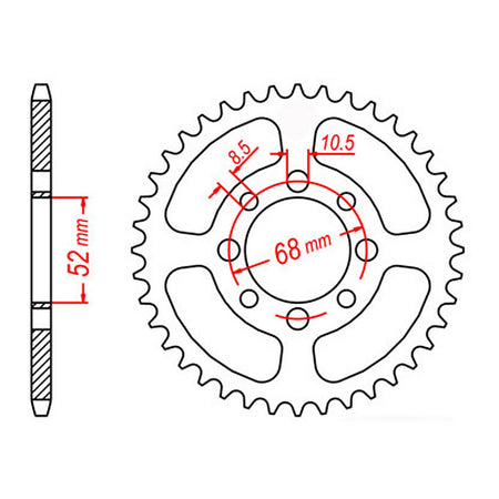 Sprocket Kit Suzuki ATV LT50 - 420MS 11/37