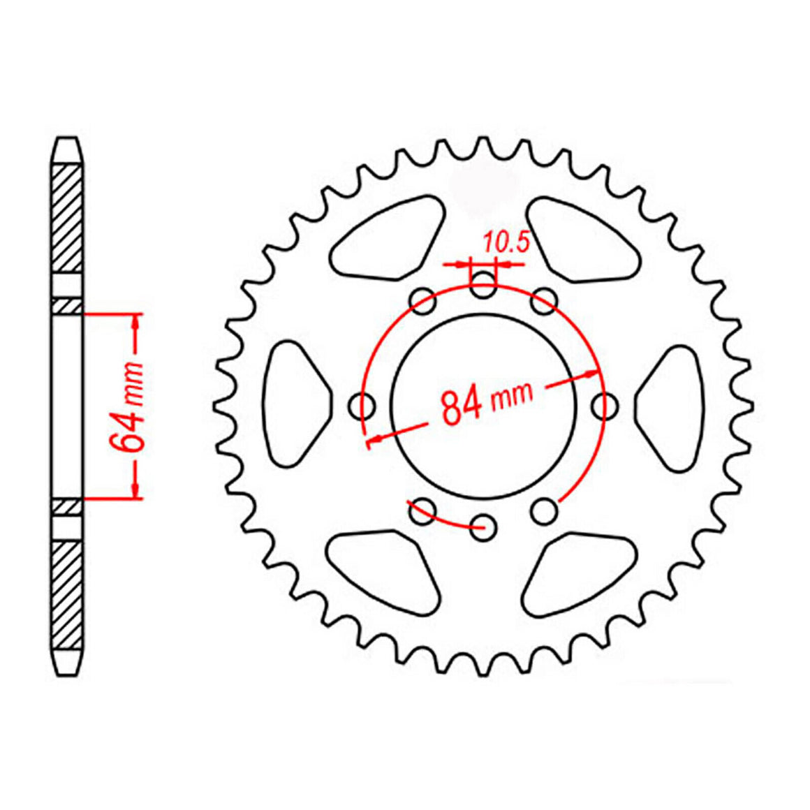 Sprocket Kit Suzuki ATV LT160 - 520H 11/39