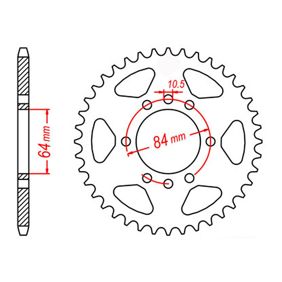Sprocket Kit Suzuki ATV LT160 - 520H 11/39