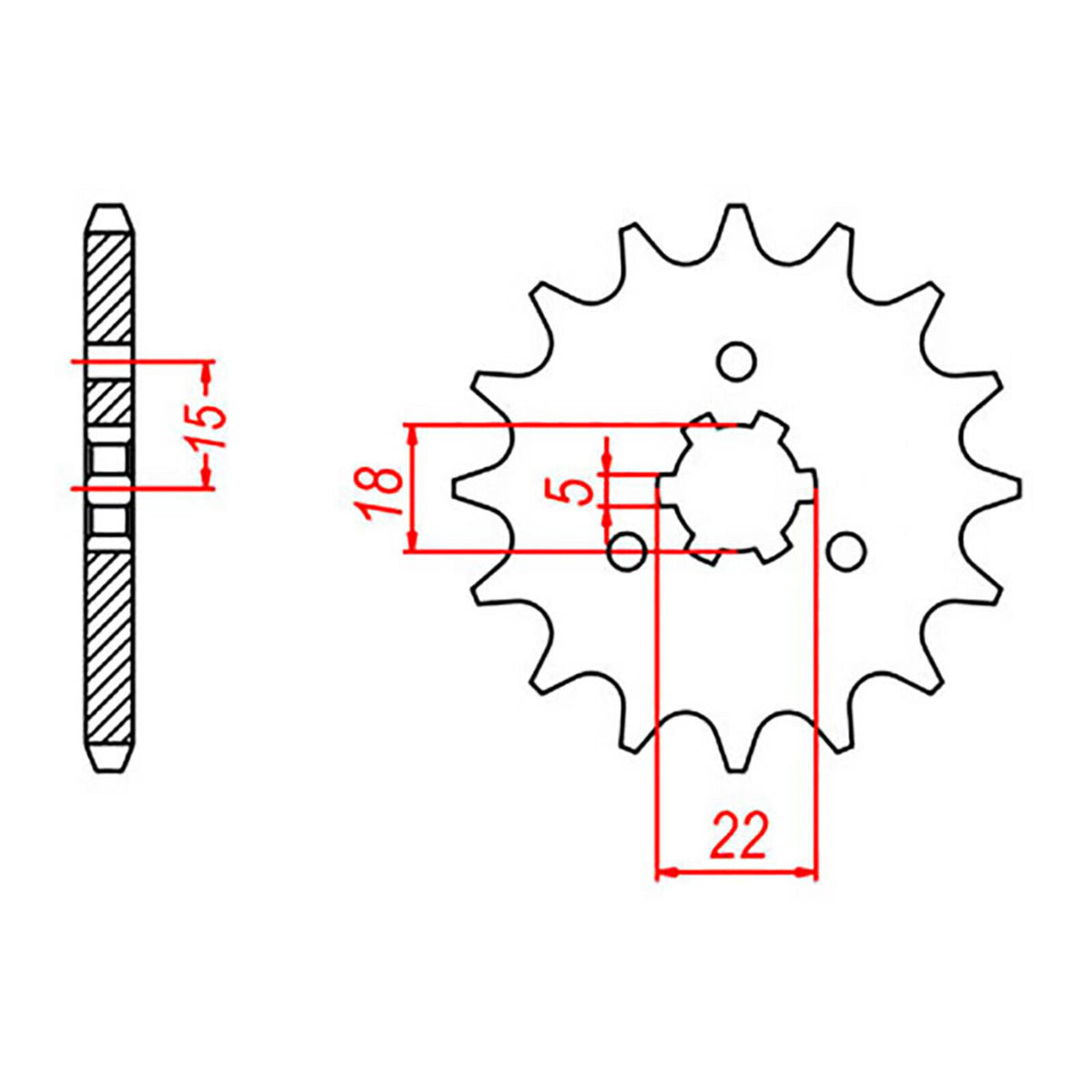 Sprocket Kit Kawasaki KX125 '98 - 520KXZ 12/48