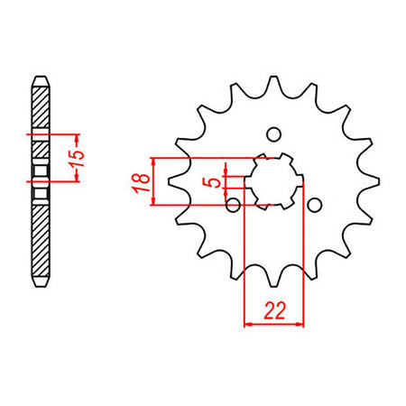 Sprocket Kit Kawasaki KX125 '99 - 520KXZ 12/48