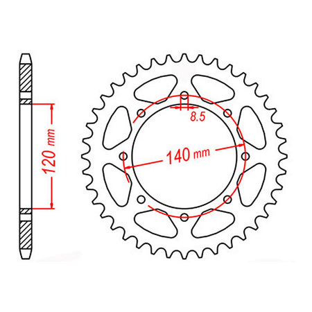 Sprocket Kit Kawasaki KLR650 '06-'21 X-Ring 15/43