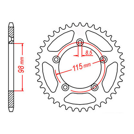 Sprocket Kit KTM 65 SX '12 - GB420MXZ 14/48